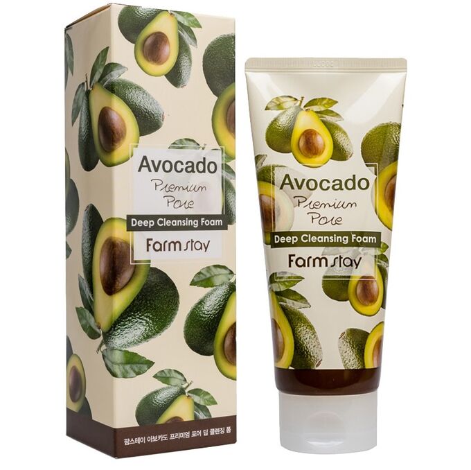 Farm Stay Глубокоочищающая пенка с экстрактом авокадо Deep Cleansing Avocado Foam 180мл