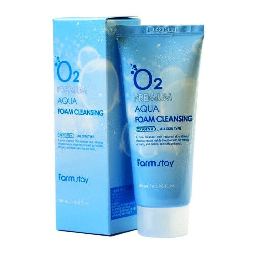 Farm Stay  O2 Premium Aqua Foam Cleansing Кислородная пенка для умывания