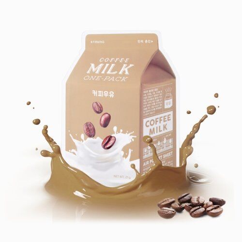 A’Pieu A&#039;PIEU Укрепляющая тканевая маска с молочными протеинами и экстрактом кофе Coffee Milk One-Pack, 21 гр
