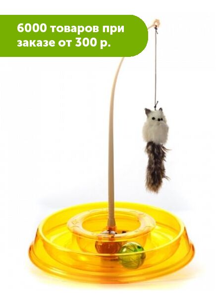Игрушка интерактивная трекбол открытый прозрачный для кошек Amusing toy