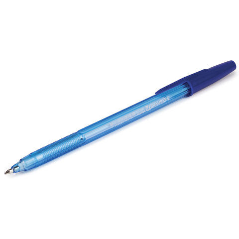 Ручка шариковая масляная BRAUBERG &quot;Assistant&quot;, СИНЯЯ, корпус тонированный, 0,7 мм, линия письма 0,35 мм, 142484