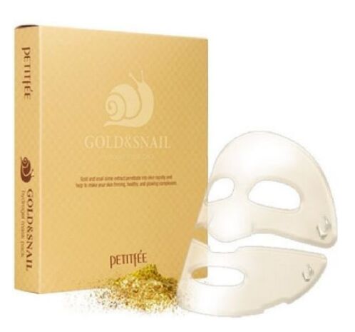 Petitfee Гидрогелевая маска для лица с муцином улитки Gold &amp; Snail Hydrogel Mask Pack