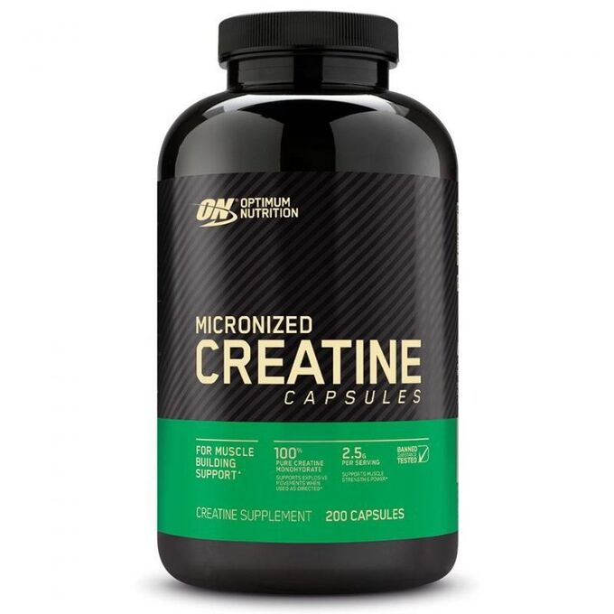 Optimum nutrition Креатин ON Micronized creatine 2500 1250мг. - 200 капс