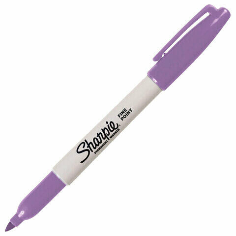 Brauberg Маркер перманентный ЕЖЕВИЧНЫЙ SHARPIE &quot;Fine&quot;, круглый наконечник, 1 мм, 2025039