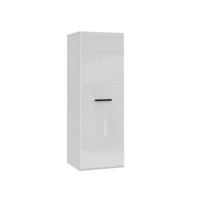 Шкаф навесной Глосс, 380х1100х356, Белый/Белый глянец
