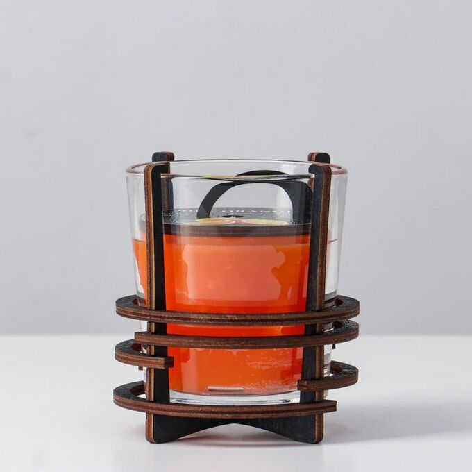 Ароматическая свеча в стекле с декором RIPE ORANGE, 10х9,5 см, 150 гр