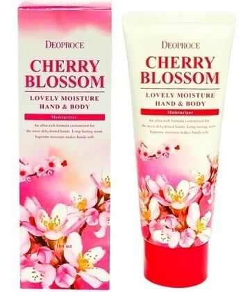 Deoproce Cherry Blossom Lovery Moisture Hand&amp;Body Крем для рук и тела питательный Черешня 100мл