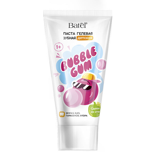 Batel 50 мл* «Bubble Gum» паста гелевая зубная детская