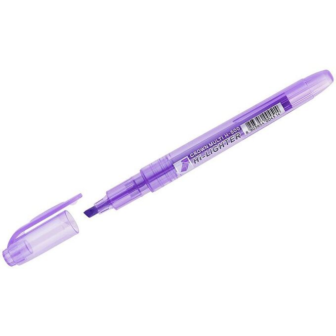 Текстовыделитель Crown &quot;Multi Hi-Lighter&quot; фиолетовый, 1-4мм