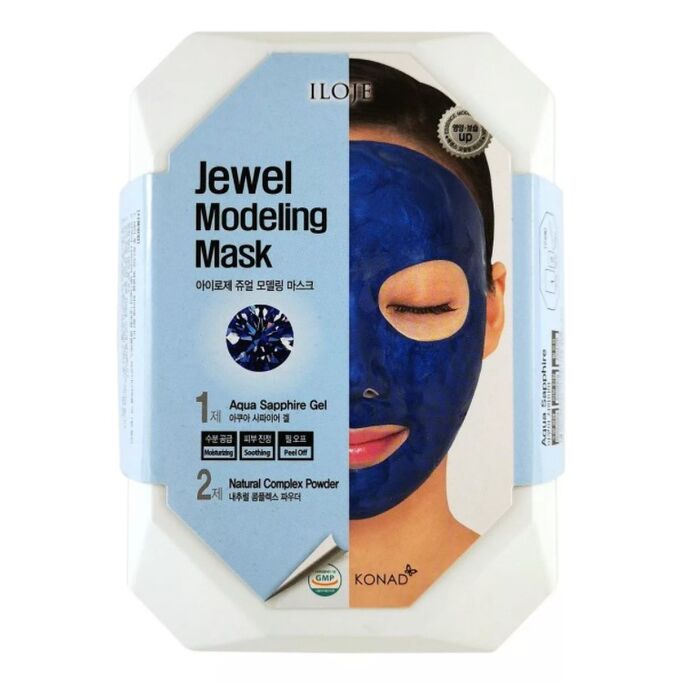 726066 &quot;Konad&quot; &quot;Iloje Jewel Modeling Mask (Aqua Sapphire)&quot; Питательная маска для лица с сапфировой пудрой 50 гр