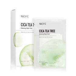 Nacific Cica Tea Tree Relaxing Mask Pack Успокаивающая тканевая маска с центеллой и чайным деревом 3