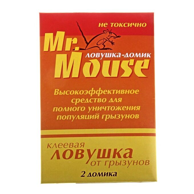 Домик клеевой MR. MOUSE от грызунов 2 шт 24/96