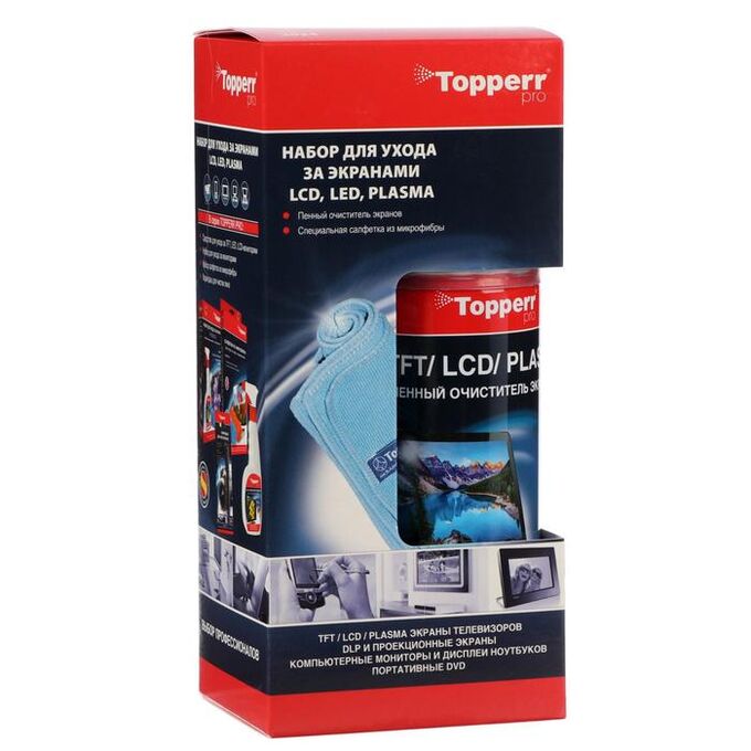 Набор Тopperr для ухода за экранами TFT, LED, LCD, 2 шт.