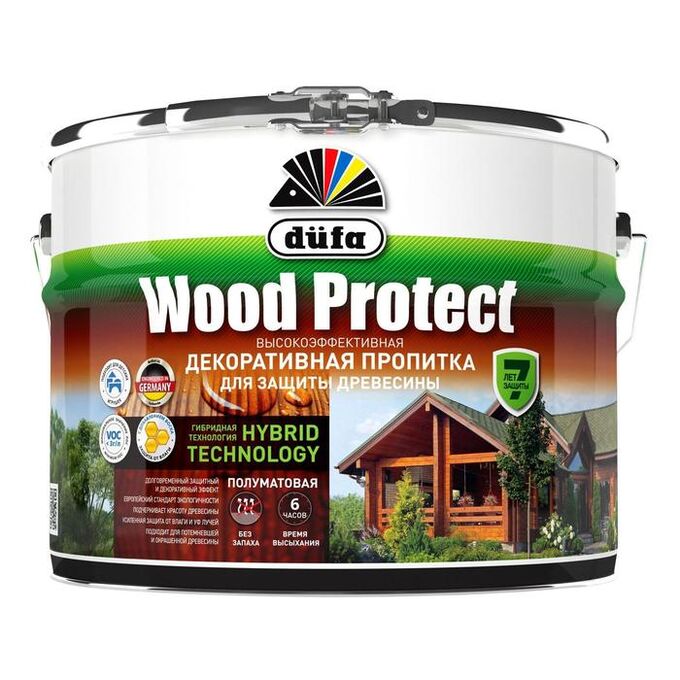 Пропитка d?fa для защиты древесины WOOD PROTECT, орех, полуматовая, 2,5л