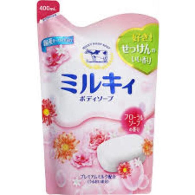 Увлажняющее жидкое мыло для тела Milky Body Soap, с цветочным ароматом, 400 мл