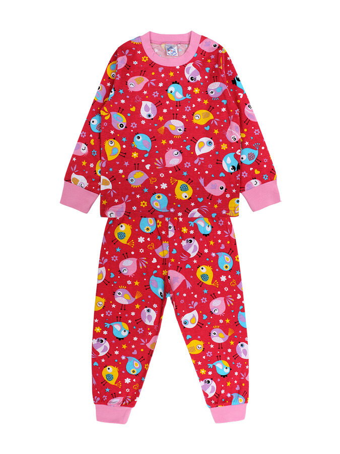 BONITO KIDS Пижама для девочки малиновый