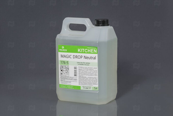 Мир упаковки Ср-во моющее для посуды нейтральное концентрат MAGIC DROP 5л без запаха Pro Brite 176-5