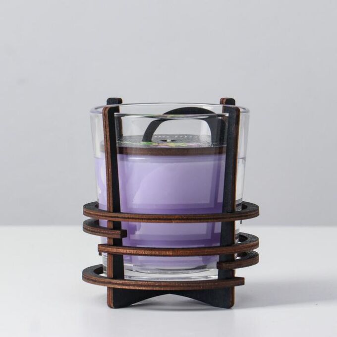 Ароматическая свеча в стекле с декором ORCHID, 10х9,5 см, 150 гр