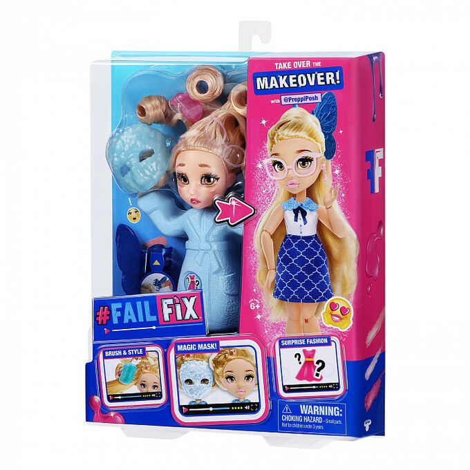 ФейлФикс Игровой набор кукла 2в1 Преппипош с акс.TM FAILFIX