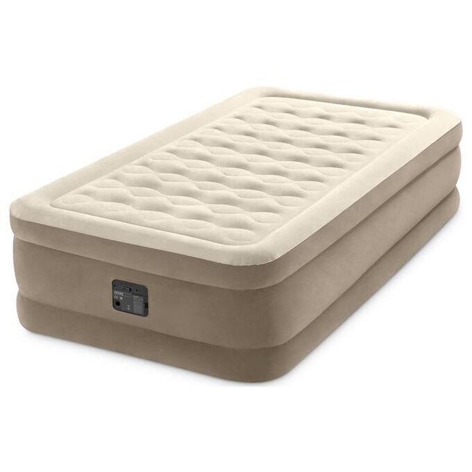 Кровать надувная Ultra Plush Bed, 99 х 191 х 46 см, встроенный насос 220В, 64426NP INTEX