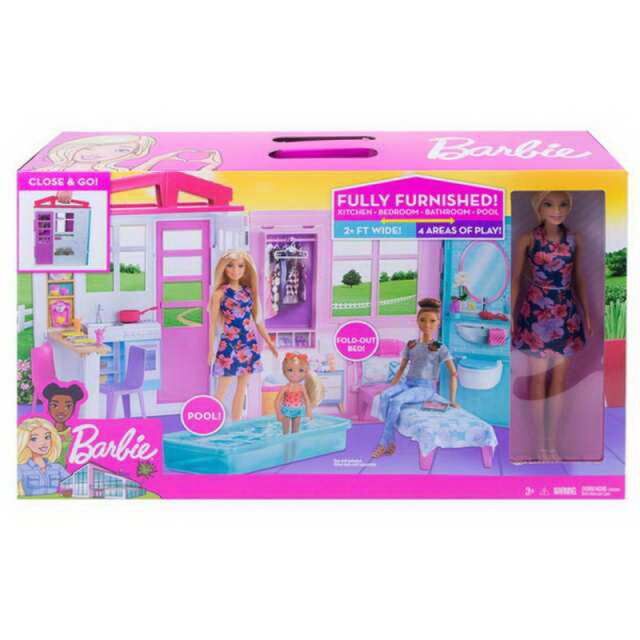 Дом для кукол Mattel Barbie Раскладной домик большой5