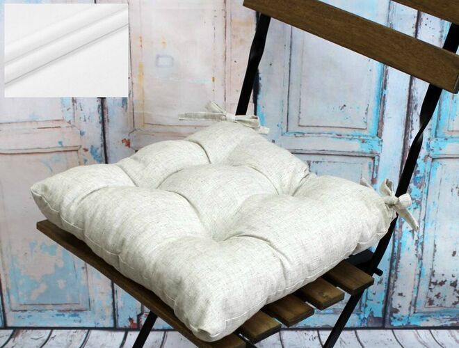 Textile Plus Подушка на стул для улицы Oxford 600 Белый