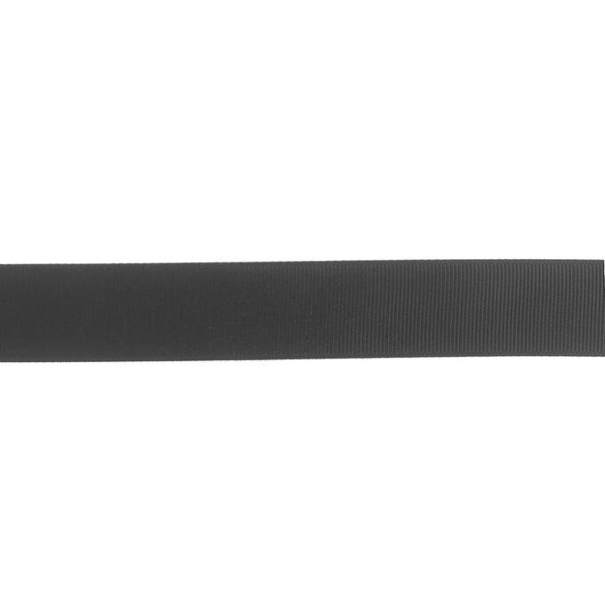 СИМА-ЛЕНД Репсовая лента чёрная ширина 2,5 см в рулоне 91 метр