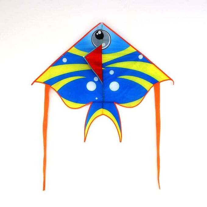 1 TOY Воздушный змей «Рыбка», с леской, цвета МИКС