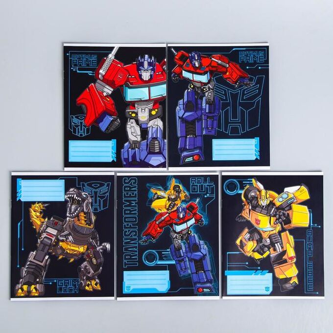 Hasbro Тетрадь 12 листов, линейка, &quot;Трансформеры&quot;, 5 видов МИКС, Transformers 5194388
