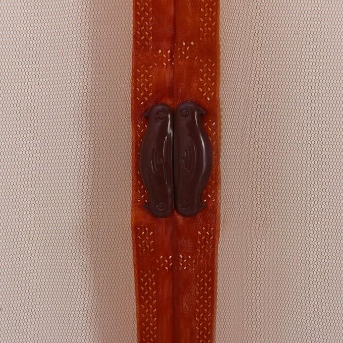 Сетка антимоскитная на магнитах, 90x210 см, цвет коричневый