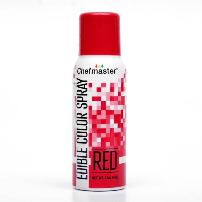 Краска в виде спрея Красная Edible Red Spray Chefmaster, 42 гр. 3633