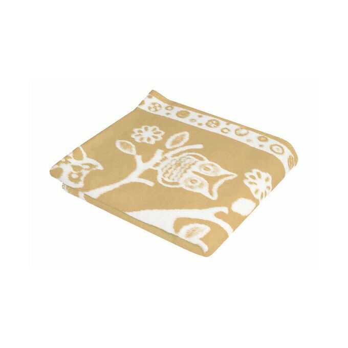 Детское одеяло Совушки цвет бежевый Теплое (100х140 см)