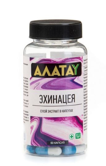 Экстракты АЛАТАУ Эхинацея 400 мг, 60 капсул