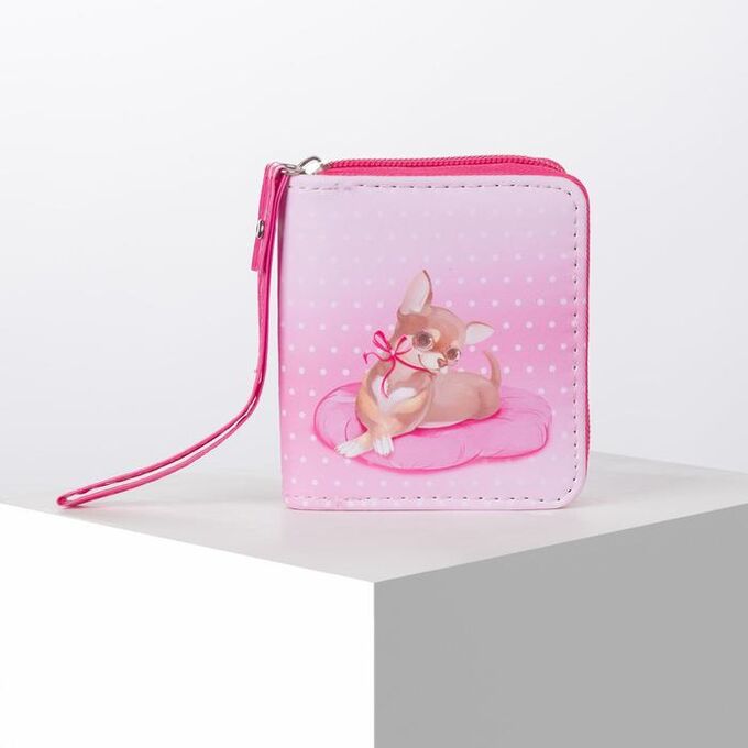 Кошелёк детский Mini dog 10х8.5х2 см, розовый