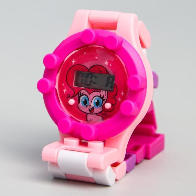 Часы наручные электронные &quot;Пинки Пай&quot;, My Little Pony, с ремешком-конструктором