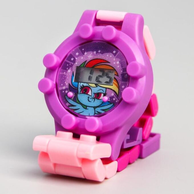 Hasbro Часы наручные электронные &quot;Радуга Дэш&quot;, My Little Pony, с ремешком-конструктором