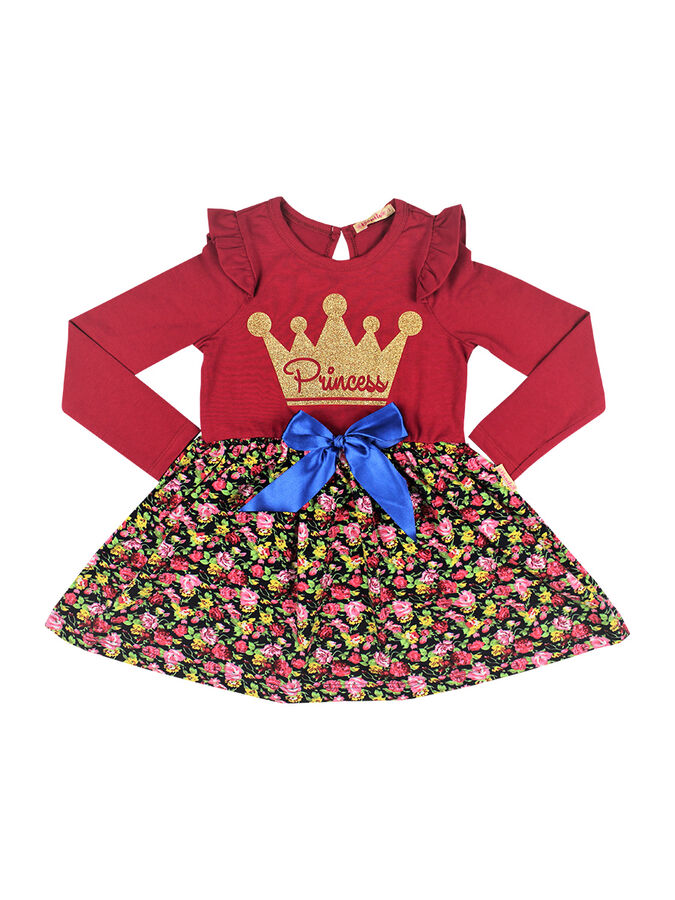 BONITO KIDS Платье для девочки малиново-красный