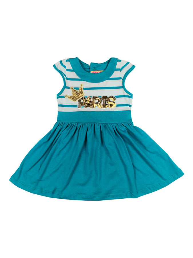 BONITO KIDS Платье для девочки BK1025P бирюзовый