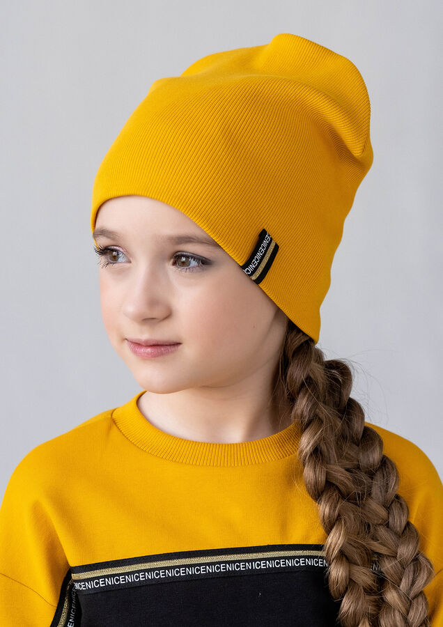 ALOLIKA Трикотажная шапка Энрика, цвет горчичный