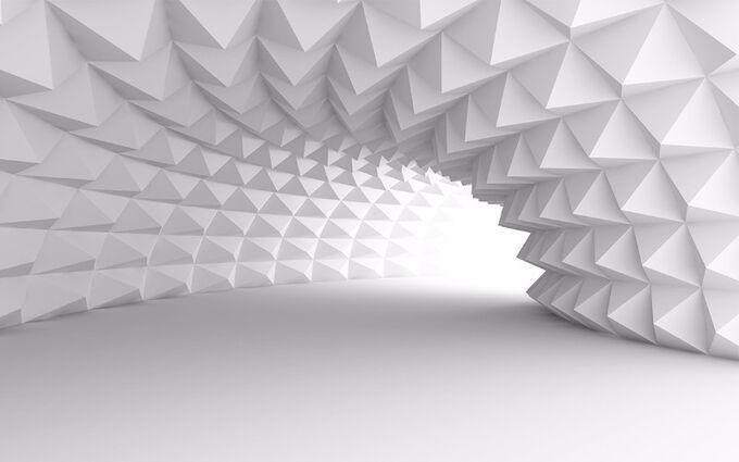Design Studio 3D 3D Фотообои «Тоннель с острыми гранями»