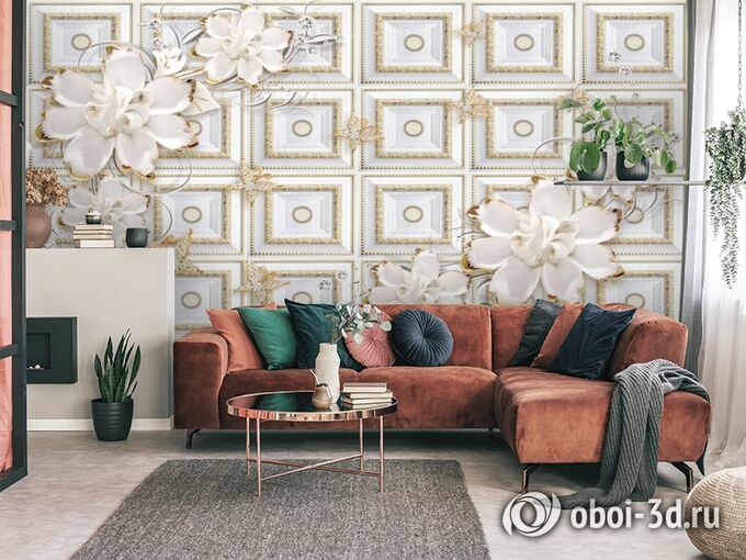 Фотообои керамические цветы