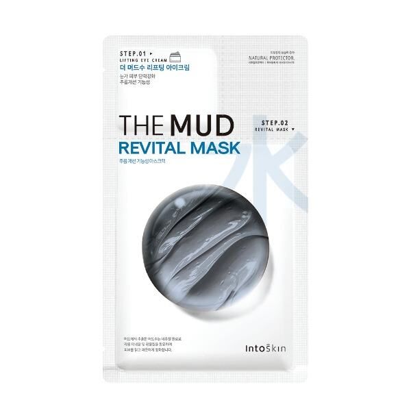 Питательная двухэтапная маска для лица +крем для век IntoSkin The Mud Revital Mask,1.5 мл + 23 мл