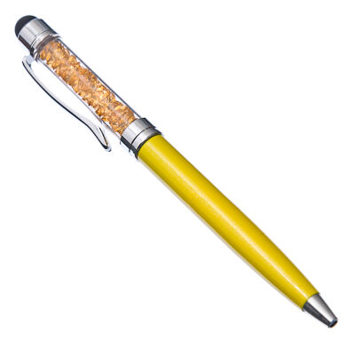 Ручка-стилус с цветными кристаллами 14,5см