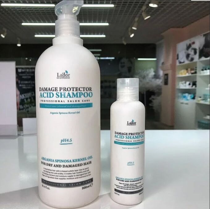 ШАМПУНЬ С АРГАНОВЫМ МАСЛОМ И КОЛЛАГЕНОМ LADOR DAMAGE PROTECTOR ACID ...