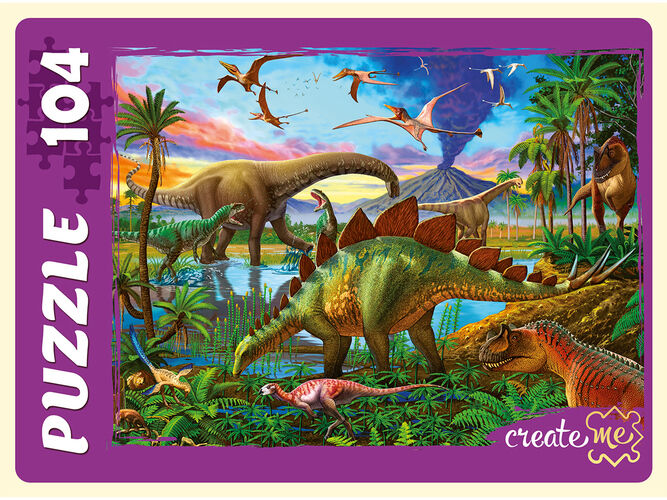 Пазлы 104  Мир динозавров №20