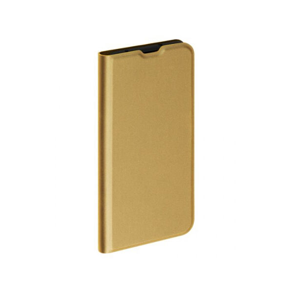 Чехол Book Cover Silk Pro для Samsung Galaxy A11 (2020), золотой, PET синий, Deppa