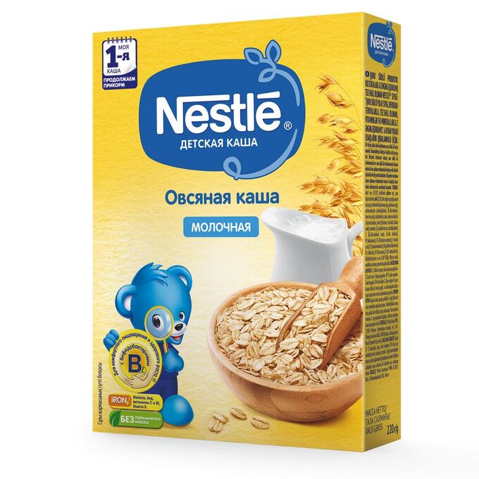 NESTLE Каша молочная Овсяная 220г