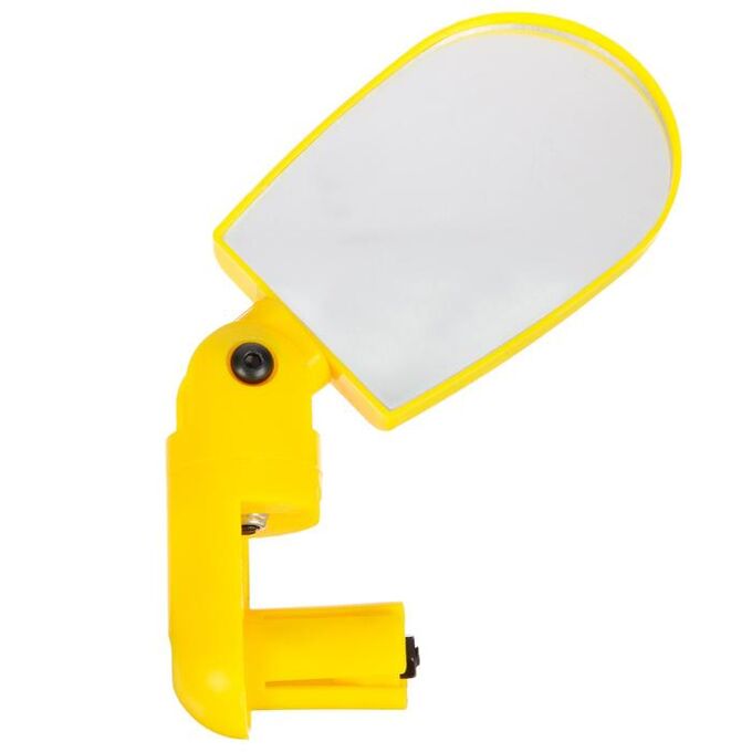 Зеркало для детского велосипеда H-1, цвет желтый