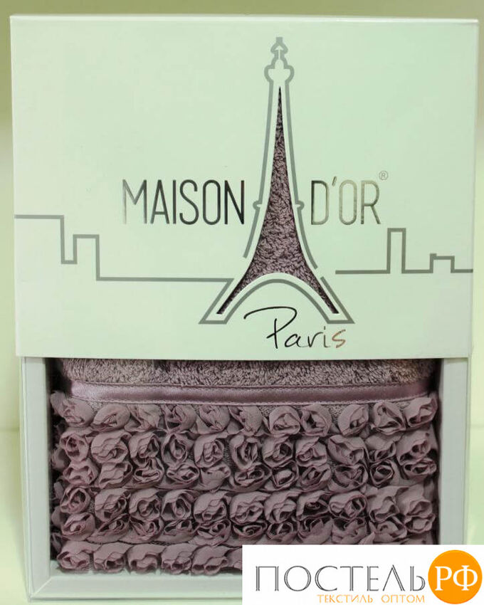 Полотенце в коробке &quot;ROSA&quot; ФИОЛЕТ (50*100) (Maison Dor)