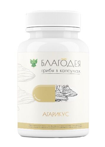 Мёд и конфитюр Агарикус Грибы в капсулах 60 капс
